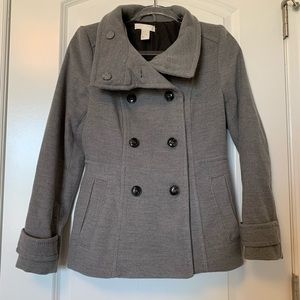 H&M women grey coat